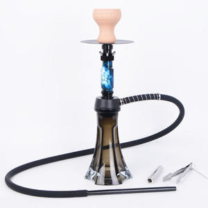 Juego de Shisha de aleación de aluminio individual mediano de alta calidad con botellas triangulares con acabado de espejo Narguile moderno en embalaje de caja - Product Image 4