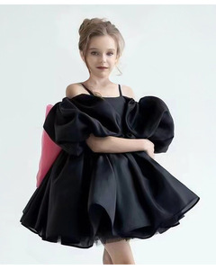 Abito da bambina in raso con applicazioni stampate, stile principessa, per feste di compleanno, scuola materna e vacanze, <span class=keywords><strong>3</strong></span>-6 anni - Product Image 6