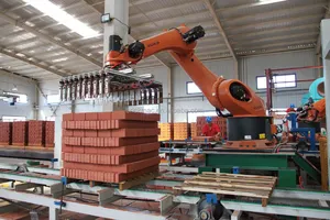 산업용 그리퍼 클레이 벽돌 스태커 스태킹 자동 점토 벽돌 제조 공장의 공장 로봇 암