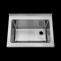 Évier de buanderie en acier inoxydable 304 durable commercial de conception personnalisée avec planche de lavage