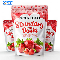 Sachet refermable personnalisé en Mylar anti-odeur, en plastique et feuille d'aluminium, pour raisins secs, myrtilles, noix, bonbons et snacks