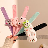 Bracelet claquant personnalisé en peluche sur le thème de la jungle pour enfants, idéal pour la vente en gros et les cadeaux
