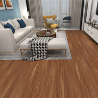 Revêtement de sol SPC imperméable durable à motif chevron pour chambre à coucher et salon, carreaux de sol en vinyle SPC