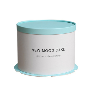 Custom logo Luxury Cake Box 8 inch multilayer pink cake box tall round gift rose large box for cake