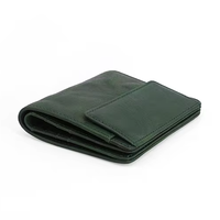 Dompet Lipat Kulit Sapi Asli Berkualitas Tinggi, Banyak Slot Kartu, Jendela ID, Tipis, Anti RFID, Grosir Logo Kustom, Hadiah untuk Pria Wanita