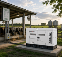 Générateur diesel silencieux Goldlink Power 65KVA/52KW 80KVA 100KVA 120KVA avec alternateur sans balais 50/60HZ ATS pour l'agriculture