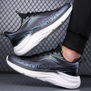 Running Shoes Men Mesh Upper Rubber Outsole <b>EVA</b> Midsole Spring Lightweight Breathable Casual Sport Shoes - Product Image 3