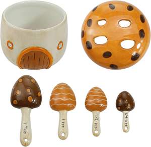 Ensemble de cuillères à mesurer en céramique en forme de maison champignon, cadeau créatif et mignon, <span class=keywords><strong>accessoire</strong></span> de pâtisserie pour la préparation du thé, du café et des gâteaux - Product Image 6