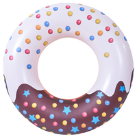 Bouée de piscine gonflable en PVC écologique en forme de donut
