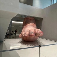 Modèle Anatomique Géant Gonflable de Pied Humain Réaliste avec Doigts, Marquable, pour Exposition Artistique/Présentation Médicale/Musée/Événement/Fête