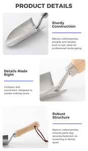 <strong>Garden</strong> Hand Fertilizer <strong>Scoop</strong>, Soil Shovel, Heavy Duty Stainless Steel Trowel Manual Power <strong>Garden</strong> Tools - Product Image 5