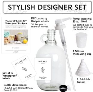 <span class=keywords><strong>Distributeur</strong></span> de détergent à <span class=keywords><strong>lessive</strong></span>-<span class=keywords><strong>Distributeur</strong></span> de détergent à <span class=keywords><strong>lessive</strong></span> en verre pour adoucisseur de savon-<span class=keywords><strong>Distributeur</strong></span> de savon à <span class=keywords><strong>lessive</strong></span> 1 demi-gallon - Product Image 3