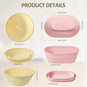 Mejor Kit de Fermentación para Panadería Casera: Tarro para Masa Madre, Molde para Hornear, Cestas y Tela para Pan, para Principiantes - Product Image 2