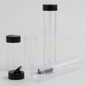 Tubes à essai en plastique rigide 10ml 20ml avec bouchon à vis gradué pour emballage cosmétique - Product Image 1