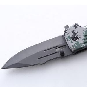 Alüminyum kaplama yeşil kamuflaj 3CR13 gri titanyum camo katlanır bıçak - Product Image 6