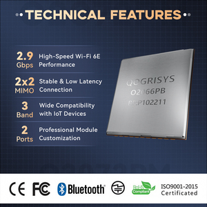 โมดูล6E <span class=keywords><strong>ไวไฟ</strong></span>ชิปเซ็ต QCA2066อินเตอร์เฟซ PCIe 2T2R 2.4/5/6GHz โมดูลไร้สาย & RF WiFi IEEE802.11 a/b/g/n/ac/ax สำหรับ BMS - Product Image 4