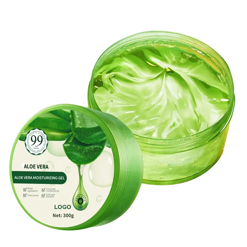 Marque privée OEM ODM Gel hydratant organique pur naturel à l'aloe vera pour le visage, Pores fins