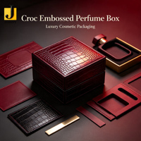 Cuir silicone gaufré crocodile Jemery, extensible, occultant, absorbant, pour emballage de coffret cadeau de luxe, imperméable et écologique