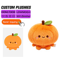 Boneka Pangsit Kustom Lucu Bulat, Figur Makanan Isi Dakron untuk Menghilangkan Stres di Kantor dan Dekorasi Bantal Sofa Rumah