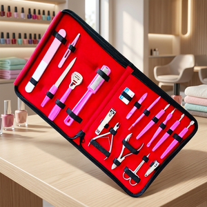 Professional 12-Piece Stainless Steel <b>Manicure</b> & Pedicure <b>Kit</b> 10-in-1 Nail Clipper Classic Style Color Box Packaging for Adults - Product Image 2