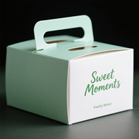 Boîtes à gâteaux pliantes en papier carté blanc avec logo personnalisé Emballage de qualité alimentaire biodégradable Lamination mate Fenêtre en PVC pour biscuit sushi