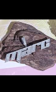 Colgante de plata 925 con baño de oro rosa para hombre, acabado pulido, estilo hip hop, brillante, regalo de lujo para hombre - Product Image 5