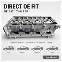 Tête de cylindre semi-assemblée en aluminium OEM 03C 103 063 BP EA111 1.6L pour remplacement de la tête de cylindre du moteur VW Golf Jetta