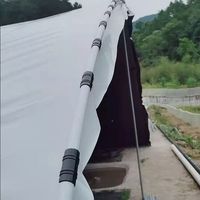 Pince en plastique recyclable et écologique pour film plastique, solution de fixation pour serres agricoles durables, Chine
