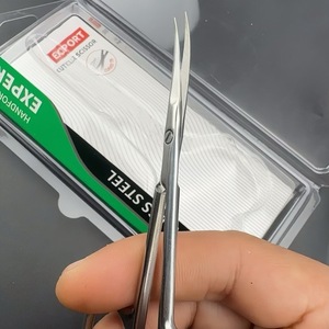 Tijeras profesionales para cutículas con logotipo personalizado, tijera de manicura, cortador curvo de acero inoxidable para cutículas - Product Image 4