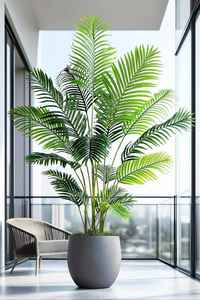 Grand pot à fleurs en fibre de verre FRP robuste avec trou de drainage, finition rustique, écologique, pour la maison, le patio, l'intérieur et l'extérieur - Product Image 5