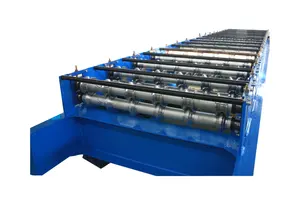 Double Layer Automatic Metal Roof Tile Making Machine Colored Steel Sheet Roofing Roll Forming Machine
