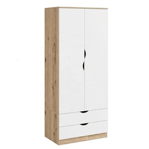 Mueble de Dormitorio Moderno, <span class=keywords><strong>Armario</strong></span> de Madera con 2 Puertas, Organizador de Ropa, Guardarropa - Product Image 2