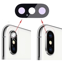 Couvercle d'objectif en verre de caméra arrière pour iphone 6 6s 7 8 Plus X XS MAX XR 11 12 Pro Max 12 Mini avec support de cadre