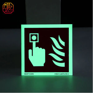 Señalización Luminosa de PVC para Punto de Alarma de Incendio, Señal de Advertencia de Seguridad Fotoluminiscente - Product Image 5