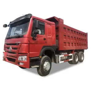 จีนผลิตค่อนข้างใช้375hp 12หน้า Tipping Sinotruck HOWO Dump รถบรรทุกสำหรับตลาดแอฟริกา