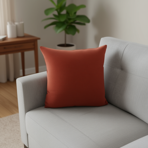 Cojín y almohada elegantes de pana Panamá color rojo vino 50*50 - Product Image 2