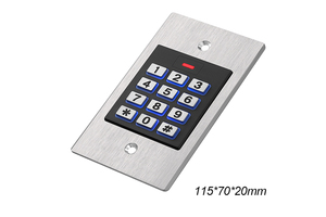 Pembaca kartu logam 125khz, kunci pintu Keypad mandiri, sistem kontrol akses Rfid tahan air, pembaca kontrol akses Keypad Nfc - Product Image 4