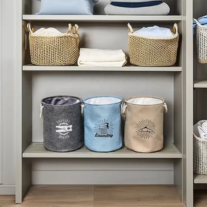 Cesto de <span class=keywords><strong>ropa</strong></span> <span class=keywords><strong>sucia</strong></span> de poliéster plegable con estilo, cesto de <span class=keywords><strong>ropa</strong></span> <span class=keywords><strong>sucia</strong></span>, <span class=keywords><strong>bolsa</strong></span> de almacenamiento con asa - Product Image 3