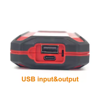 Lampe de travail LED rechargeable par USB Lampe Cob portable à base magnétique Banque d'alimentation d'urgence Étanche brillante pour le bureau routier Utilisation en courant alternatif