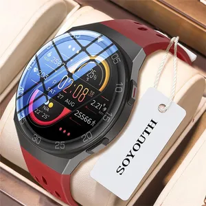 2022 1.28-Inch Layar Sentuh Berwarna Sport Smartwatch Pria Wanita Kebugaran Tracker Tahan Air Smart Watch untuk Huawei Xiaomi Apple