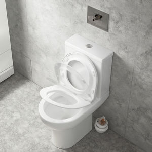 Inodoro de cerámica de dos piezas <span class=keywords><strong>moderno</strong></span> Deutschland, inodoro con lavabo de altura extendida, accesorio de baño certificado CE Cupc - Product Image 6