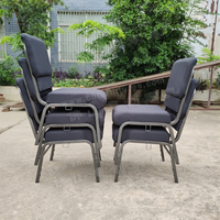 Chaise d'église moderne à motifs noirs, entrelacée, nouvelle