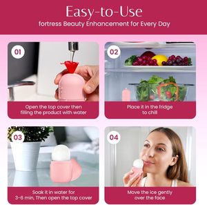 Mềm Silicone <span class=keywords><strong>Ice</strong></span> mặt con lăn chăm sóc da Cube khuôn Massager Silicone <span class=keywords><strong>Ice</strong></span> quả cầu mặt mắt con lăn khuôn mặt băng khuôn - Product Image 2