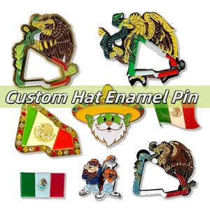 Pin de sombrero de Anime de béisbol de alta calidad y Clip de sombrero, dijes mexicanos personalizados, pistola animada de Metal, gorra esmaltada, Pin de sombrero - Product Image 1