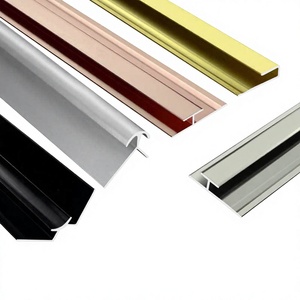 <span class=keywords><strong>Plinthe</strong></span> en alliage d'aluminium noir brossé, moulure métallique moderne pour rénovation de bureau - Product Image 6