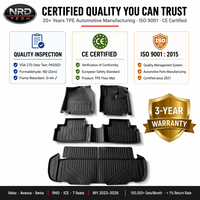 Karpet Mobil TPE untuk TAD-Avanza-RHD-ICE-7S_2023-EPB Hanya Saya, Alas Lantai Mobil Anti Air, Set Lengkap + Karpet Bagasi OEM/ODM