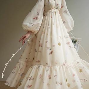 Robe longue élégante à manches longues, coupe ajustée, unie, modeste, pour femme, légère et confortable – Meilleure vente - Product Image 1