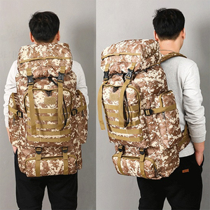Sac à dos de randonnée imperméable personnalisé de 80 l, sac à dos de trekking, sac à dos camouflage - Product Image 1