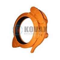 Collier de serrage pour pompe à béton DN125 de 5 pouces en acier au carbone pour pompe à flèche SANY Zoomlion Putzmeister, pompe sur remorque, flèche de placement