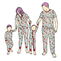 Nouveaux pyjamas de Noël personnalisables pour la famille, en coton, imprimé Noël, pour adultes, femmes, hommes, enfants, ensemble de pyjamas assortis en bambou de haute qualité